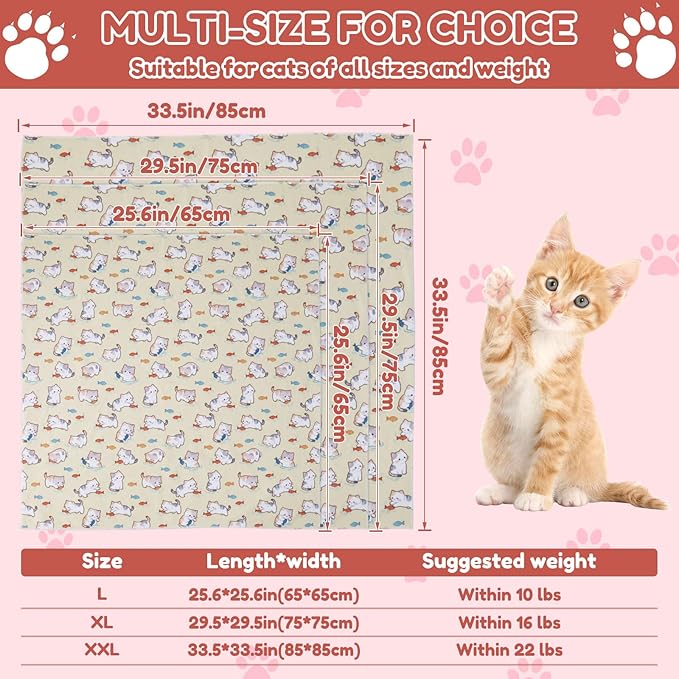 25.6" Cat Grooming Wrap,cat wrap for Cutting Nails,Self-Adhesive cat Swaddle wrap cat Restraint cat wrap Blanket for Medicine, Nail Clipping, Teeth Brushing,White Guitar(Within 10lbs)