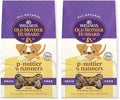 Old Mother Hubbard Wellness P-Nuttier 'N Nanners Dog Biscuits, Natural, Training Treats, Peanut Butter & Banana Flavor, Mini Size, (1 Pound Bag) (Pack of 2)