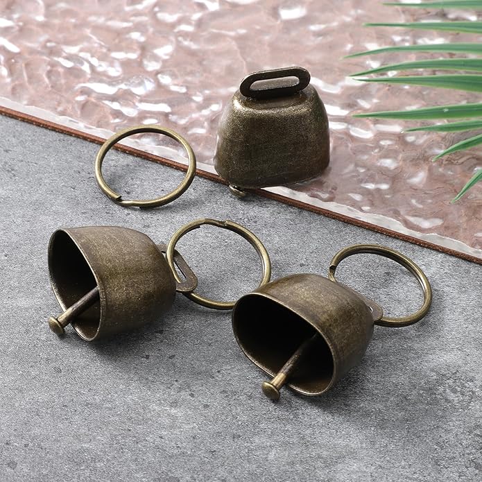 3 PCS Copper Collar Bells, Bells for Dog Collars, Collar Charms, Anti Lost Training Bell, Retro Craft Bell, Pets Pendant Accessories for Dogs, Cats