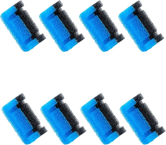 Wonder Creature Cat Fountain Filter Replacement, Upgraded Sponger Foam Filter for Round and Cubic Stainless Steel Top Cat Fountain, for Crystal and 2L/67oz Cat Fountain (Pack of 8)