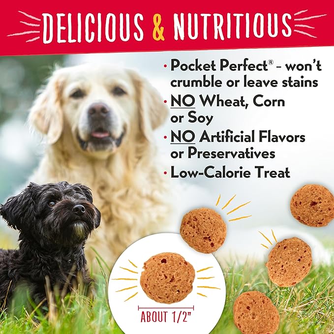 Charlee Bear Crunch Grain Free Dog Treats, Beef and Cheese, 8 Ounce Resealable Bag, Low Calorie Training Treats for Dogs, Limited Ingredient, Healthy, Crunchy Dog Snacks, Made in USA
