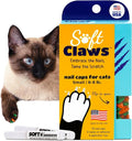 Soft Claws Cat Nail Caps for Small Cats – (40 Caps, Green and Orange) - Made in USA - Veterinarian-Developed | Protects Furniture & Skin - Easy to Apply, Long-Lasting Anti-Scratch Soft Cat Claw Covers