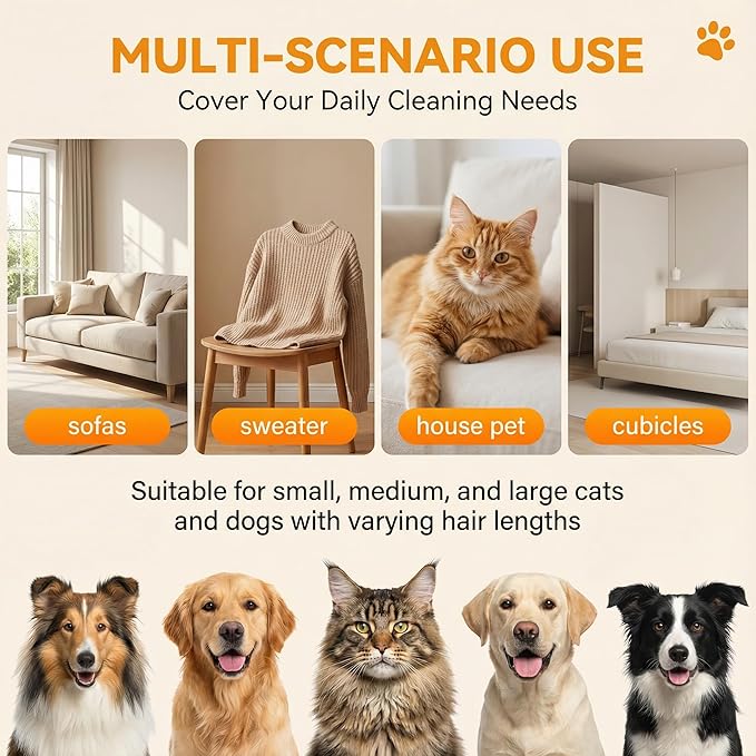 Electrostatic Pet Hair Removal Gloves for Cats & Dogs–Upgraded Reusable Magic Brush Tool for Quick Wiping on Couch, Carpet, Laundry, Car Seat & Pet Beds(2PC-Black