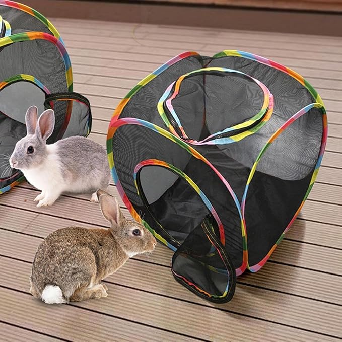 2025 Cat Cube Tent, Rolling Cat Cube, Dog Cube Tent, Pop Up Mesh Cube for Cats, Pet Play Cubic Outdoor, Folding Pop Open Pet Animal Playpen, Ventilated Pet Playhouse for Puppy Kitten Bunny