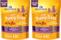Wellness Soft Puppy Bites Healthy Grain-Free Treats for Training, Dog Treats with Real Meat and DHA, No Artificial Flavors (Lamb & Salmon, 8-Ounce Bag) (Pack of 2)