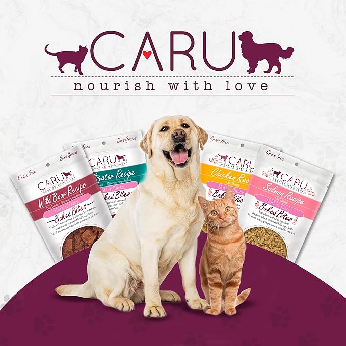 Caru - Soft n’ Tasty Baked Bites - Beef Bites Dog Treats - Flavorful Training Treats - 4 oz Bags - Pack of 3