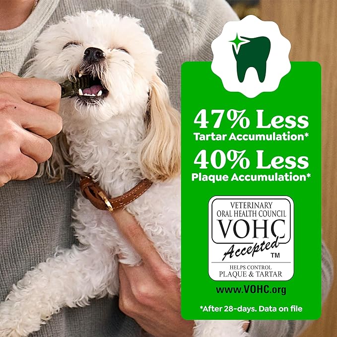 Greenies Veterinarian-Recommended Adult Natural Dental Dog Treats Teenie Size, Dog Dental Chews, Original Flavor, 3 oz. Pack, 11 Count