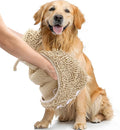 Smiry Chenille Dog Drying Towel, Extra Absorbent Bath Towel for Mud Dogs, Ultra Soft Quick Dry Pet Wash Mitt for Bathing, Grooming and Post-Walk Cleaning (31x13 Inches, Beige)
