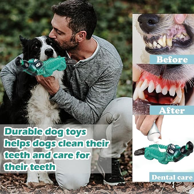Dog Toys for Aggresive Chewers：Tough Dog Toys for Large Dogs - Indestructible Dog Toy- Heavy Duty Dog Toys for Small/Medium/Large Dogs Breed to Keep Them Busy