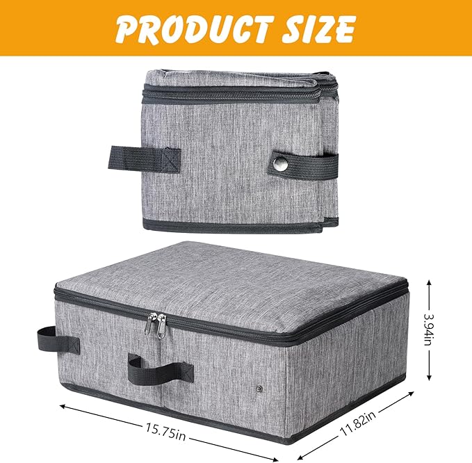 Foldable Travel Litter Box for Cats with Zipped Lid, Portable Cat Litter Box, No Leakage, No Smell, Waterproof for Travel, Car, Camping, Hotel