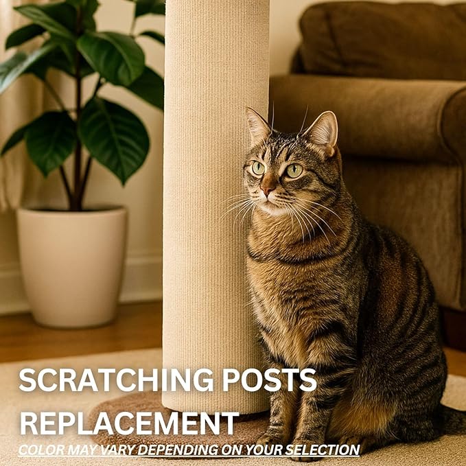 Cat Scratch Mat (3 Pack), 23.6’’ x 11.8’’ Wall Corner Scratcher, Versatile Self-Adhesive Replacement Easy Use for Cat Trees Wall Furniture, Scratching Posts, and Couch Protection (Black)