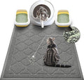 WePet Cat Litter Box Mat, Kitty Premium PVC Pad, Durable Trapping Rug, Phthalate Free, Urine-Resistant, Scatter Control, XXL 47 x 36 Inch, Grey