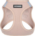 Best Pet Supplies Voyager Step-in Air Harness - All Weather Mesh, Reflective, No Pull Harness for Dogs, Cats - Secure with Hook & Loop Fastener, Buckle, Double D-Rings - Khaki, L