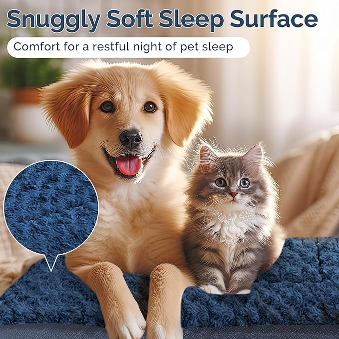 Dog Beds Crate Pad, Dog Bed Mat for Medium Dogs Sleeping, Soft, Durable, Washable & Anti-Slip Crate Pads, Reversible Kennel Mat Cat Bed M(30 * 20 * 1.5")