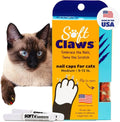Soft Claws Cat Nail Caps for Medium Cats – (40 Caps, Red & Gold) - Made in USA - Veterinarian-Developed | Protects Furniture & Skin - Easy to Apply, Long-Lasting Anti-Scratch Soft Cat Claw Covers