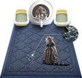 WePet Cat Litter Box Mat, Kitty Premium PVC Pad, Durable Trapping Rug, Phthalate Free, Urine-Resistant, Scatter Control, XXL 47 x 36 Inch, Blue