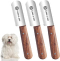 Professional Stripping Knife, Right handed, 3 inch blade (Stainless Steel) (3 Piece Pack, Rosewood)