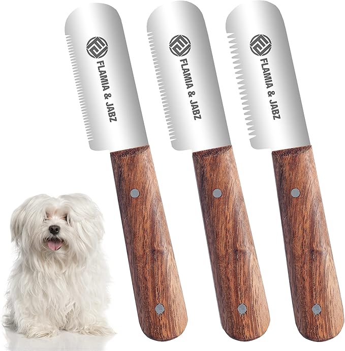 Professional Stripping Knife, Right handed, 3 inch blade (Stainless Steel) (3 Piece Pack, Rosewood)