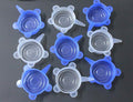 COMTIM Pet Food Can Lids, Silicone Stretch Can Lids Covers for Dog Cat Food, Reusable Expandable Universal Size Fit Most Cans and Jars, 9 PACK