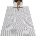 Extra Large Cat Litter Mat, 40x25 Inch Trimable & Soft Foam Pad, Leak-Proof & Non-Slip Bottom, Machine Washable, Scatter Control for Litter Box Area (Beige Geo)