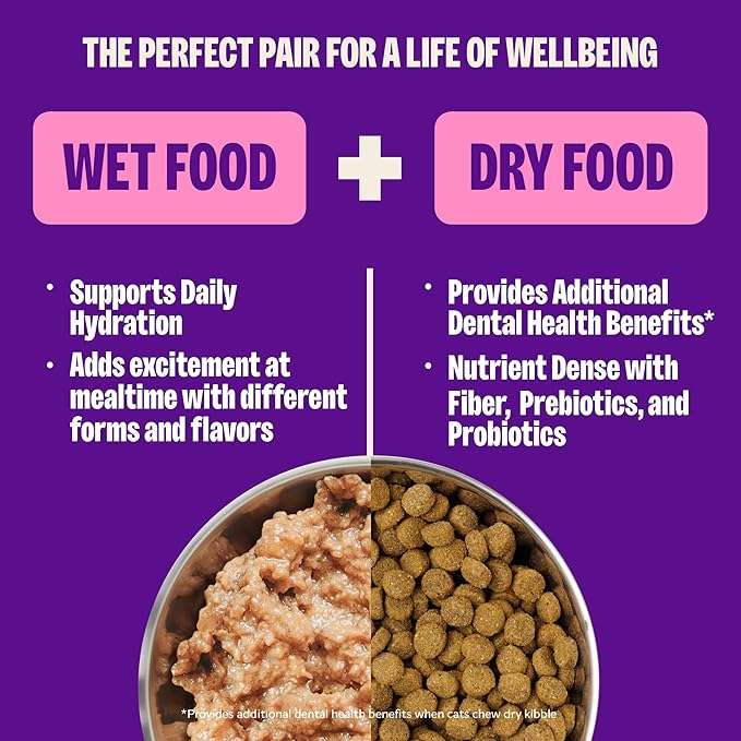 Wellness Complete Health Gravy & Minced Adult Wet Cat Food, Natural, Protein-Rich, Grain-Free, 3 Ounce, 24 Pack, (Chicken & Turkey Lovers Variety Pack)
