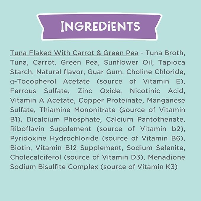 LOVE, NALA - Tuna Flaked with Carrot & Green Pea in Broth - 24 Pack, 4.8 lbs - Natural Adult Cat Wet Food Flaked -Grain Free, Non-GMO, Lean Protein, Added Minerals & Vitamins