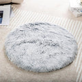 Round Plush Pet Mat Thin Style Pad Mat for Cats, Small Dogs, Rabbits, Guinea Pigs, Washable Soft Sofa mat, for Crate Cat Tree Tower Window Perch (Slate Grey, Medium (19.7inch) - 1pcs)