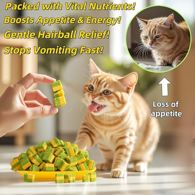 Cats Grass Treats 60g/2.12oz Edible Cat Chew Toys Freeze Dried 2 in 1 Kitten Snack Hairball Removal Lickable Catnip for Teeth Cleaning Fish Oil Chicken Flavored Food for Indoor Kitty Dog Sticks