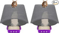 2 PACK-Double Layer Cat Litter Mat, 29.5x21.6 Inch Waterproof Litters Box Mat, Non-Slip Cat Mat for Litter Box