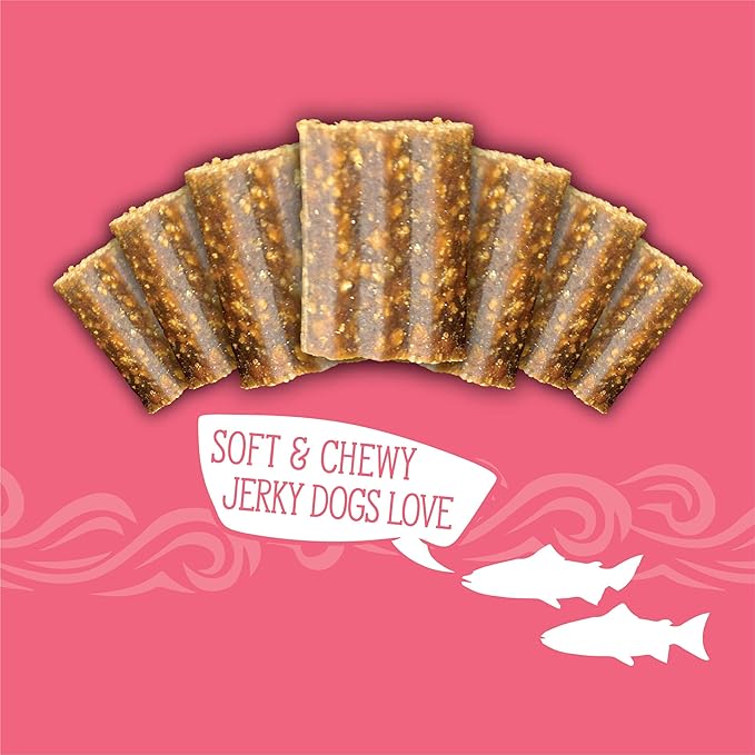 Evolve Grain Free Salmon and Sweet Potato Jerky Bites Dog Treats