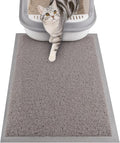 ondware Cat Litter Mat, 20x15 in Litters Box Mat Waterproof Non-Slip Easy to Clean Washable Trapping Mat for Kitty(Gray)