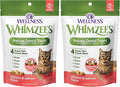 Whimzees Wellness Cat Dental Treats,Chicken and Salmon Flavor,(4.5 Ounce Bag),(Pack of 2)