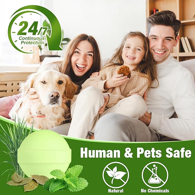 24 Pack Stray Cat Repellent for Indoor Outdoor Peppermint Oil Cat Repellent, Keep Wild Cat Rodent Skunk Deer Away from Patio, Yard, Garden, Natural Ingredients Mouse Deterrent Safe for Pets