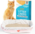 Houseables Cat Litter Bags, Cat Box Liners, Litter Box Liners, Litterbox Bags, 30 Pack, For Kitty Pan, Jumbo, Large, Heavy Duty, Poop Holder, Waste, Trash, Disposable, Unscented, Catliner w/Drawstring
