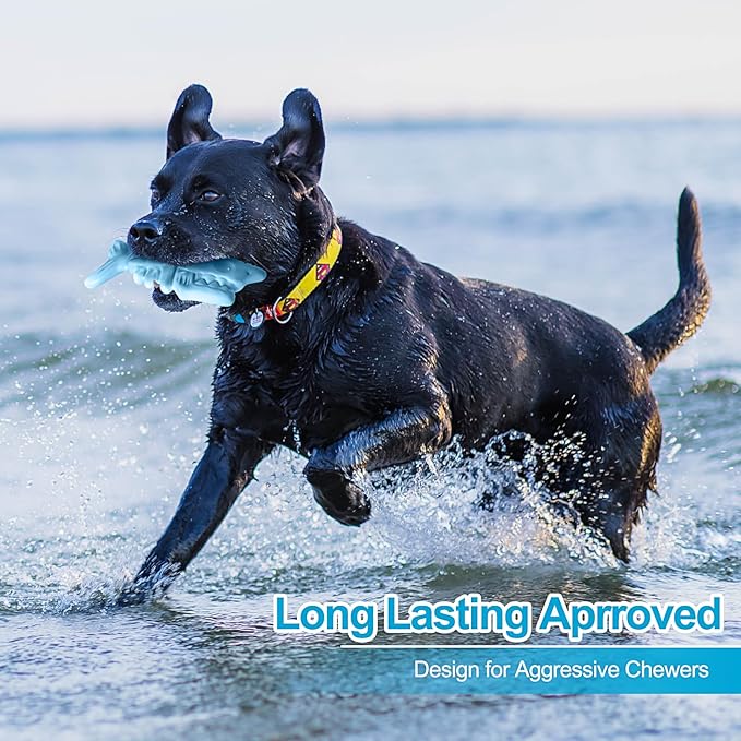 PETSTA Dog Chew Toys for Aggressive Chewers, Durable Dog Toys for Large Dogs, Heavy Duty Dog Toys/Large Dog Toys/Indestructible Dog Toys, Tough Dog Toys for Medium/Large Dogs Breed (New 4 Pack)