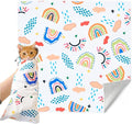 27.6'' Cat Grooming Wrap for Cutting Nails Self-Adhesive Soft Polyester Fabric Swaddle Wrap for Cats Anti-Scratch Anti-Escape Restraint for Nail Clipping Pet Cleaning and Beauty (Rainbow,XL)