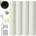 Cat Scratching Post Replacement Pole, 15.75" H, Sisal Pole Replacement Cat Tree Post Indoor, Small Size, with M8 Screws Beige (4PCS)