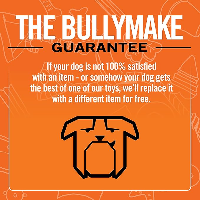 BULLYMAKE Silver Tough Chew Hammer Toy for Dogs, Durable Nylon Dog Toys for Aggressive Chewers, Dental Stimulating, Tough Chew, Boredom Busting, Pet Supplies, Made in USA