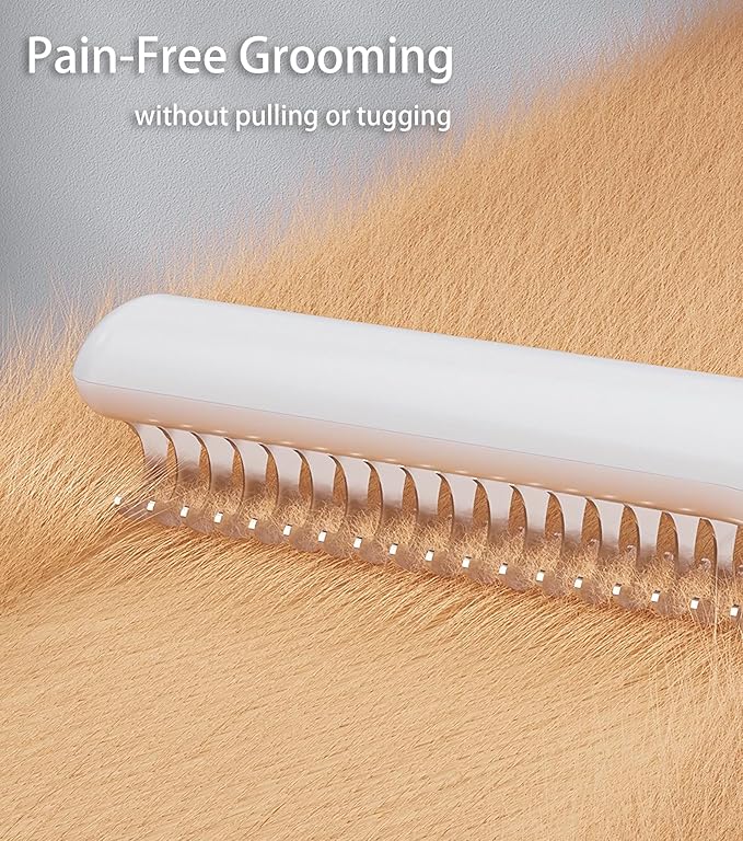 Upgraded 3 in 1 Grooming Kit for Pets, Double-Sided Undercoat Rake for Shedding, Dematting Comb for Cats, Deshedding Dog Brush, Flea Comb, Suitable for Short & Thick Coat, Pet Friendly Teeth