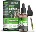 Hemp Оil for Dogs Cats%100 Organic Advanced Calming Supplement, Helps Pets with Аnxiеty, Hyperactivity, Strеss, Аrthritis - Sеizures, Pain Relief - Skin Care - Storms, Fireworks - Canine