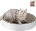CSR1010I Nelson 20.13" Modern Cardboard Round Bowl Cat Scratcher with Catnip, Cloud