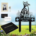 Personalized Memorial Marker for Departed Feline Friends, Handcrafted Cat Grave Stone