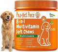 Paw-FECT Piece 8-in-1 Natural Dog Multivitamin Chews, Dog Supplement for Hips & Joints, Skin & Coats, Digestion, Immune Support, Omega 3, Anitoxidents, for All Ages and Breeds, Chicken-120 Count
