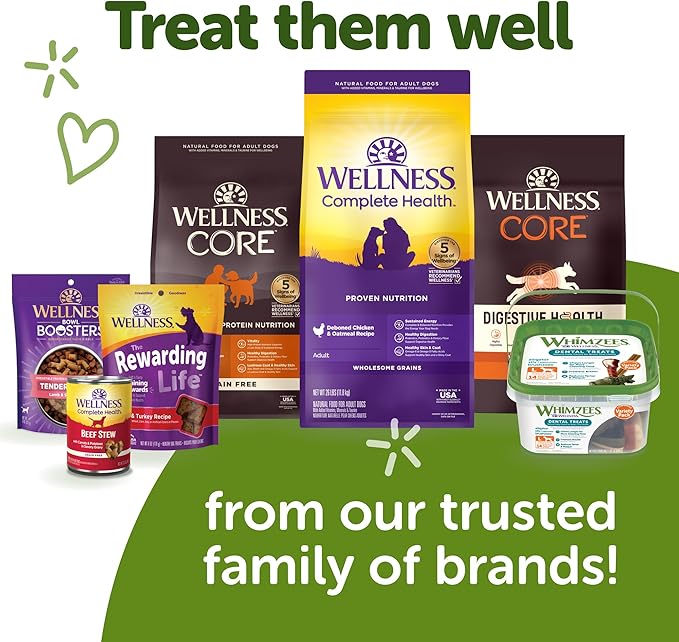 Whimzees Wellness Stix Dog Dental Treats, Small Size Stick, (28 Count)