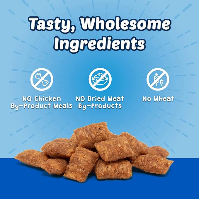 Blue Buffalo Bursts Crunchy & Creamy Cat Treats, Great for Training, Paw-Lickin' Chicken, 2-oz Bag (6 Pack)