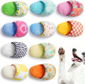 Nocciola 10 Pack Slipper Dog Toys, Squeaky Crinkle Plush Dog Toys for Small Medium Dogs, Interactive Chew Toys for Boredom, Indoor Soft Puppy Toy Set