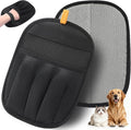 AUBELL Pet Hair Removal Glove for Dogs & Cats,2025 Upgrade Five-Finger Electrostatic Magic Brush,Animal Fur Removal Tool,Reusable Efficient Pet Hair Remover for Couch,Carpet,Clothes（1Pcs,Black）