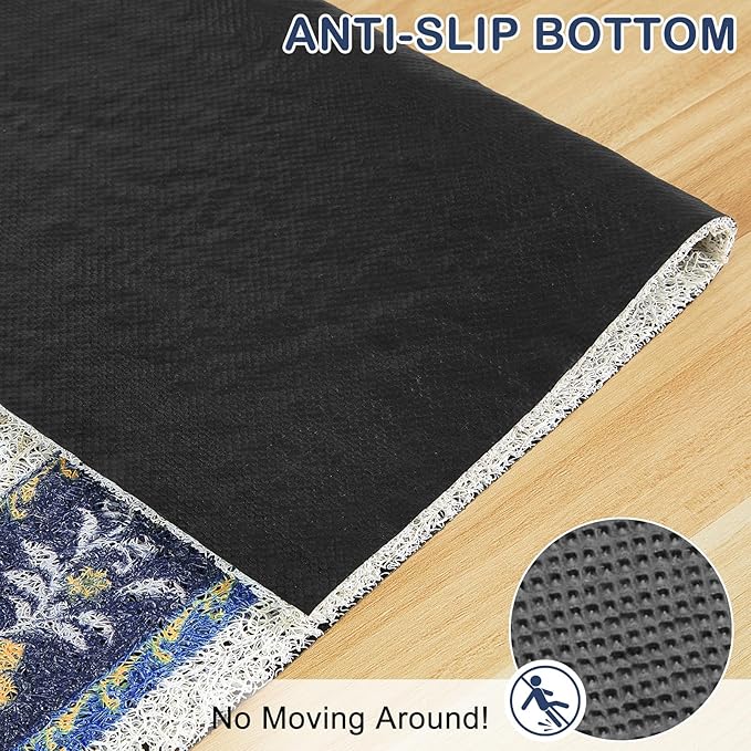 Unicorn Catcher Cat Litter Mat Non-Slip Bottom Litter Box Mat Urine-Proof Soft Litter Mat for Cats Waterproof Pads Protects Floors Cat Mat for Litter Box