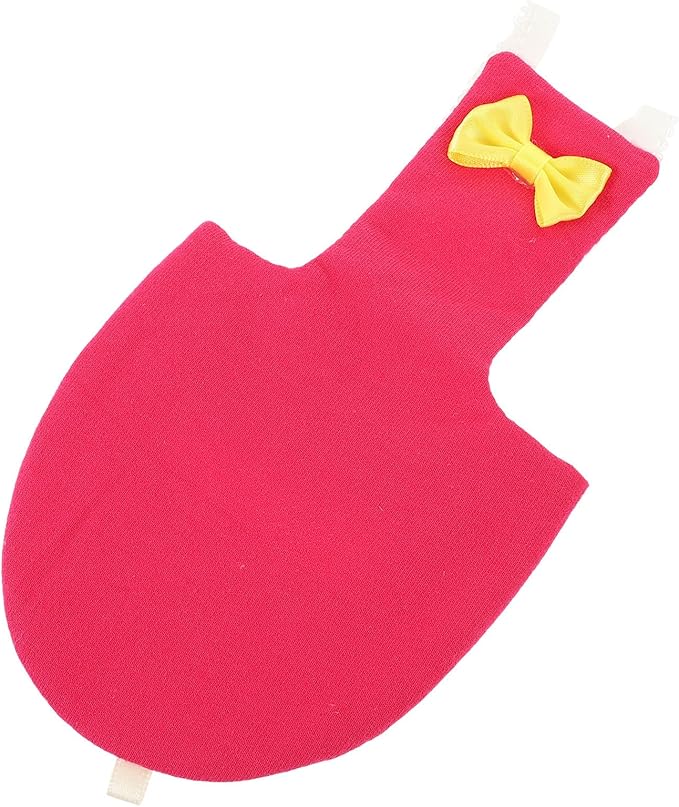 Cabilock Bird Diaper Flight Suit Reusable Protective Parrot Nappy with Washable Liner Large Rose Red for Outdoor African Grey and Small Birds
