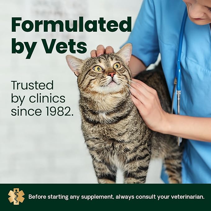 VetriScience Extra Strength Healthy Hip & Joint Chews, GlycoFlex Glucosamine and Green-Lipped Mussel Joint Support Supplement for Cats, Promote Mobility and Soothe Joint Discomfort, Chicken, 60 Count